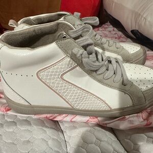 ShuShop White and Gray Athletic Shoes